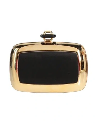 Roger Vivier Woman Handbag Black Size - Metal, Textile Fibers