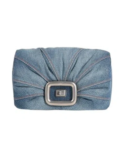 Roger Vivier Woman Handbag Blue Size - Textile Fibers
