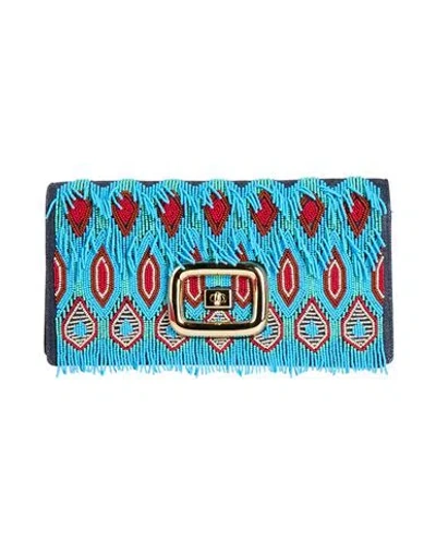 Roger Vivier Woman Handbag Blue Size - Textile Fibers