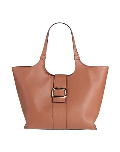 Roger Vivier Woman Handbag Brown Size - Leather