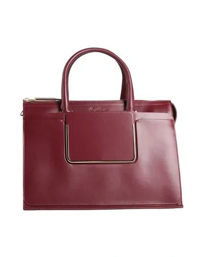Roger Vivier Woman Handbag Burgundy Size - Soft Leather In Red