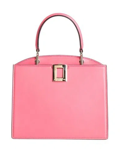 Roger Vivier Woman Handbag Coral Size - Calfskin In Red