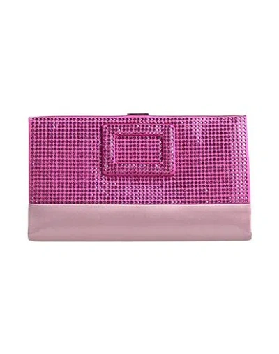 Roger Vivier Woman Handbag Fuchsia Size - Textile Fibers In Pink