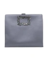 Roger Vivier Woman Handbag Grey Size - Textile Fibers In Gray