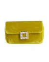 Roger Vivier Woman Handbag Lime Green Size - Textile Fibers In Green