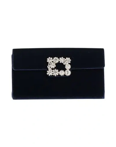 Roger Vivier Woman Handbag Midnight Blue Size - Textile Fibers