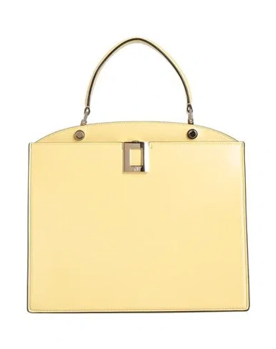 Roger Vivier Woman Handbag Pastel Yellow Size - Calfskin
