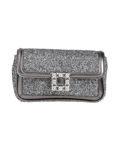 Roger Vivier Woman Handbag Silver Size - Leather