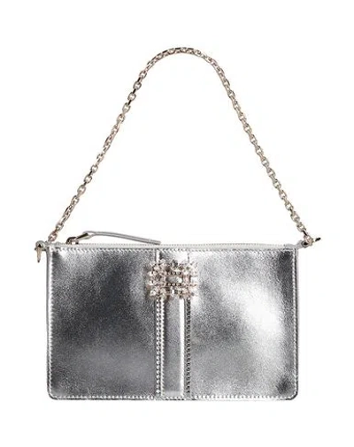 Roger Vivier Woman Handbag Silver Size - Leather