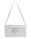 Roger Vivier Woman Handbag Silver Size - Polyester, Metal In Silver