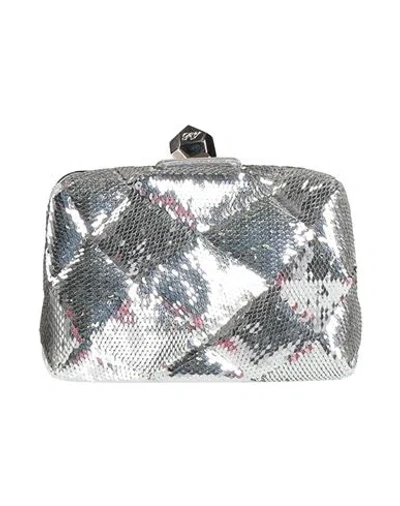 Roger Vivier Woman Handbag Silver Size - Textile Fibers