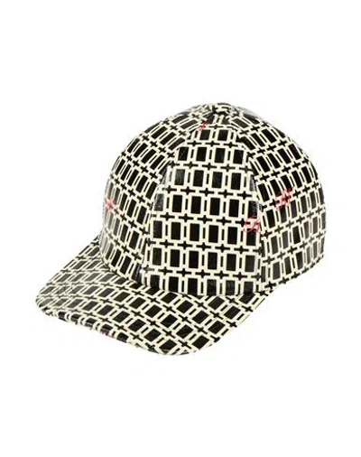 Roger Vivier Woman Hat Black Size Onesize Cotton, Linen, Polyurethane