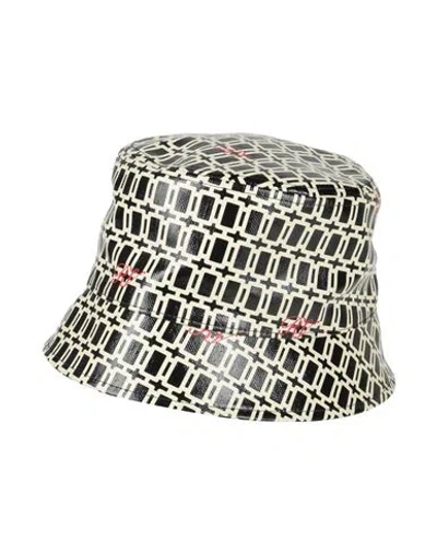 Roger Vivier Woman Hat Black Size S Cotton, Linen, Polyurethane