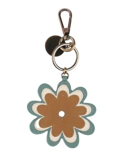 Roger Vivier Woman Key Ring Khaki Size - Leather