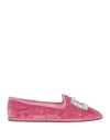 Roger Vivier Woman Loafers Pastel Pink Size 10 Textile Fibers In Pink