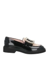 Roger Vivier Woman Loafers Black Size 5 Textile Fibers, Leather In Black