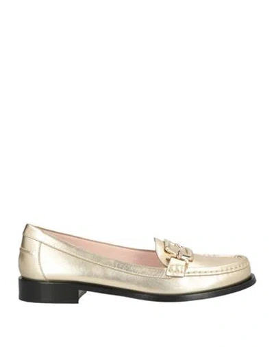 Roger Vivier Woman Loafers Gold Size 8 Leather In Multi