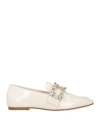 Roger Vivier Woman Loafers Ivory Size 5 Leather In Nude