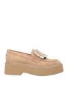Roger Vivier Viv Rangers High Metal Loafer In Nude