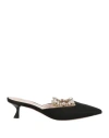 Roger Vivier Woman Mules & Clogs Black Size 5 Textile Fibers In Black