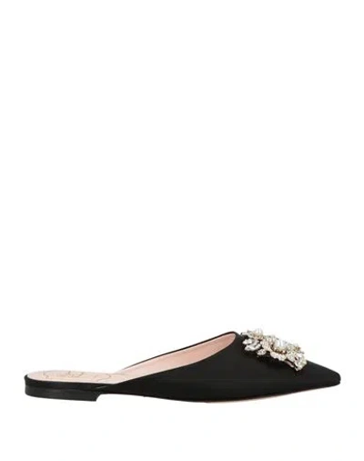 Roger Vivier Woman Mules & Clogs Black Size 8 Textile Fibers