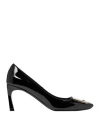Roger Vivier Woman Pumps Black Size 10 Leather