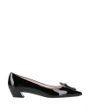 Roger Vivier Woman Pumps Black Size 11.5 Leather
