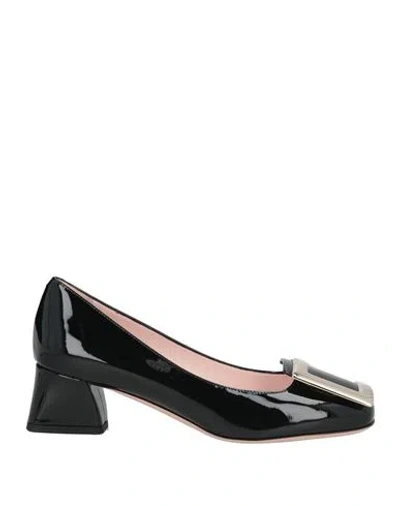 Roger Vivier Woman Pumps Black Size 5.5 Leather