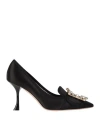 Roger Vivier Woman Pumps Black Size 5.5 Textile Fibers In Black