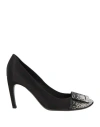 Roger Vivier Woman Pumps Black Size 6 Textile Fibers