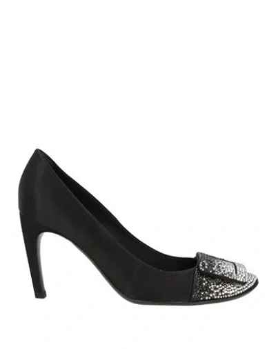 Roger Vivier Woman Pumps Black Size 6 Textile Fibers
