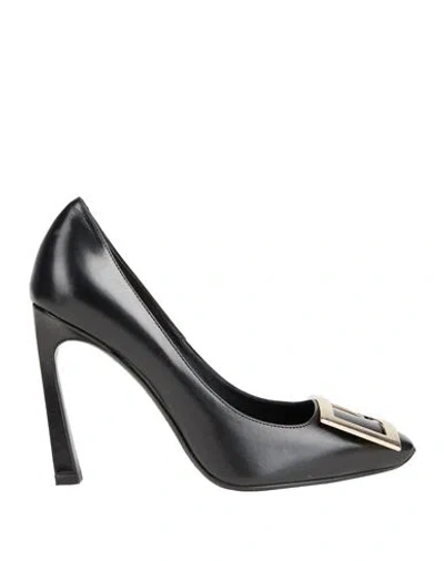 Roger Vivier Woman Pumps Black Size 8 Leather