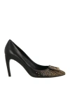 Roger Vivier Woman Pumps Black Size 8 Leather In Black