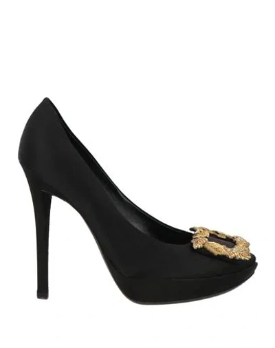 Roger Vivier Woman Pumps Black Size 8 Textile Fibers