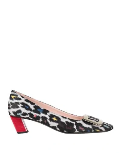 Roger Vivier Woman Pumps Black Size 8 Textile Fibers