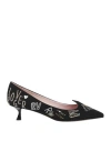 Roger Vivier Woman Pumps Black Size 8 Textile Fibers