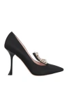 Roger Vivier Woman Pumps Black Size 8 Textile Fibers