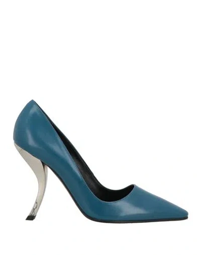 Roger Vivier Woman Pumps Deep Teal Size 8 Leather In Green