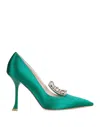 Roger Vivier Pumps In Emerald Green