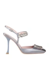 Roger Vivier Woman Pumps Grey Size 8 Textile Fibers In Gray