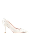 Roger Vivier Woman Pumps Ivory Size 6 Textile Fibers In White