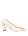 Roger Vivier Woman Pumps Ivory Size 8 Leather In White