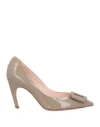 Roger Vivier Woman Pumps Light Brown Size 8 Leather In Neutral