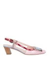 Roger Vivier 45mm Belle Vivier Patent Slingback Pumps In Pink