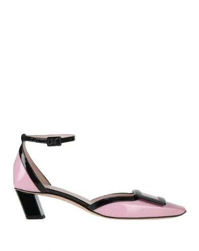 Roger Vivier Woman Pumps Light Pink Size 6 Leather