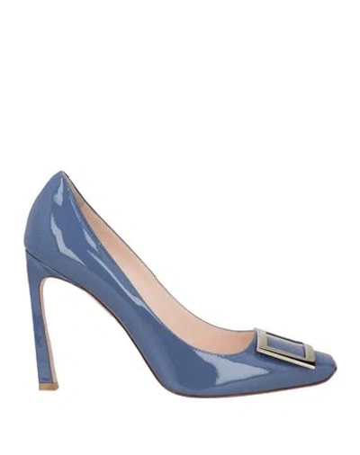 Roger Vivier Woman Pumps Light Purple Size 10 Soft Leather In Purple