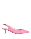Roger Vivier Woman Pumps Pink Size 5.5 Leather In Pink