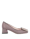 Roger Vivier Woman Pumps Pink Size 7.5 Textile Fibers In Pink