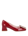 Roger Vivier Woman Pumps Red Size 6.5 Leather In Red