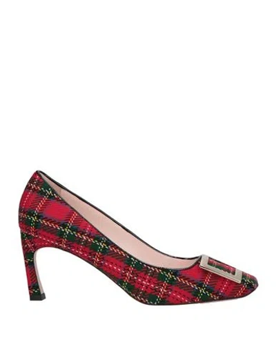 Roger Vivier Woman Pumps Red Size 7.5 Textile Fibers